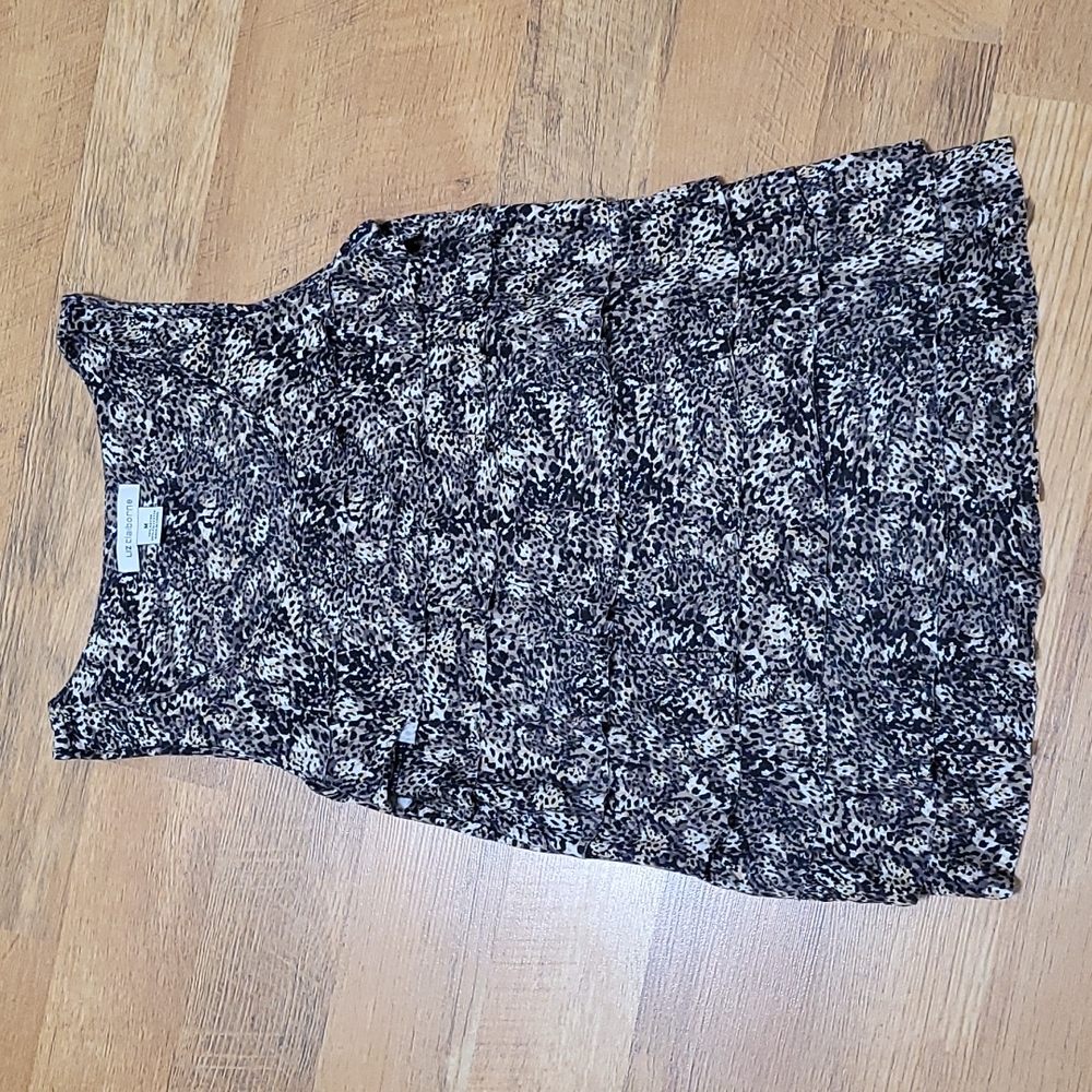 Liz Claiborne - Animal Print Ruffle Tank (Ladies Medium) - Picture 4 of 15